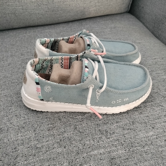 Hey Dude Wendy Boho Denim - size k13 - Picture 2 of 6